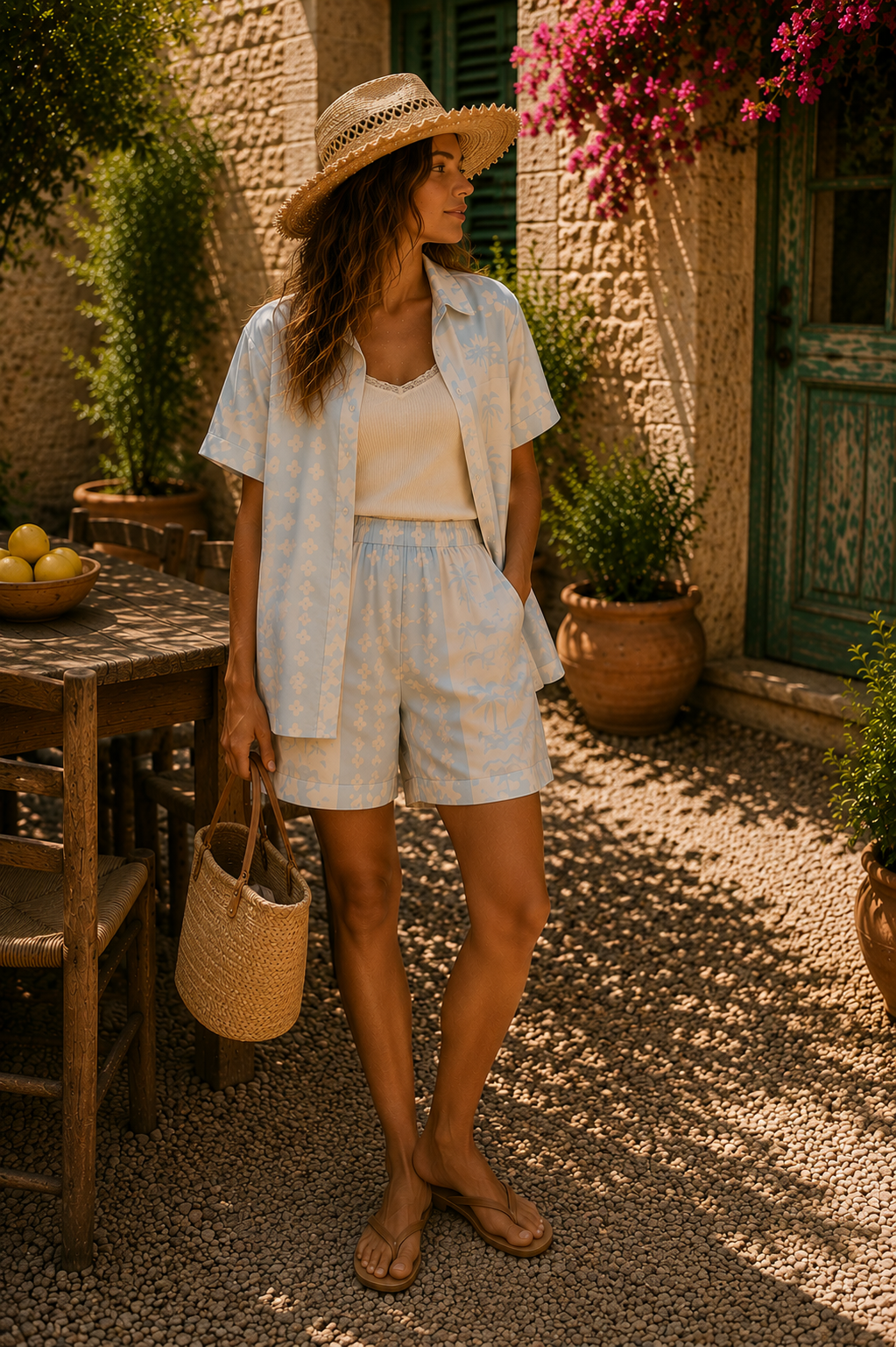 Palmy Shirt - Blue