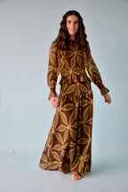 Chía Green And Brown Clover Blouse