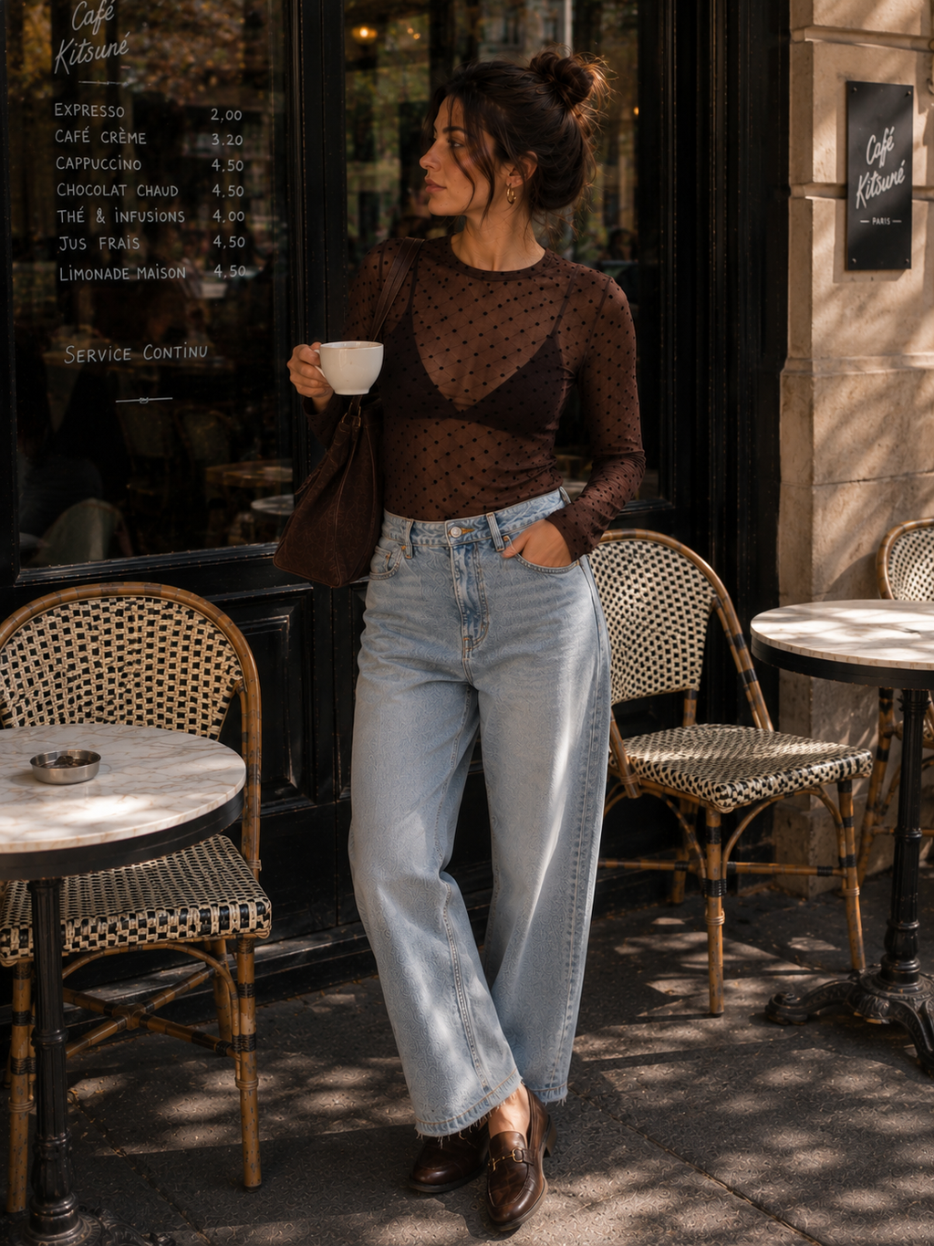 Dotty Bodysuit - Choco