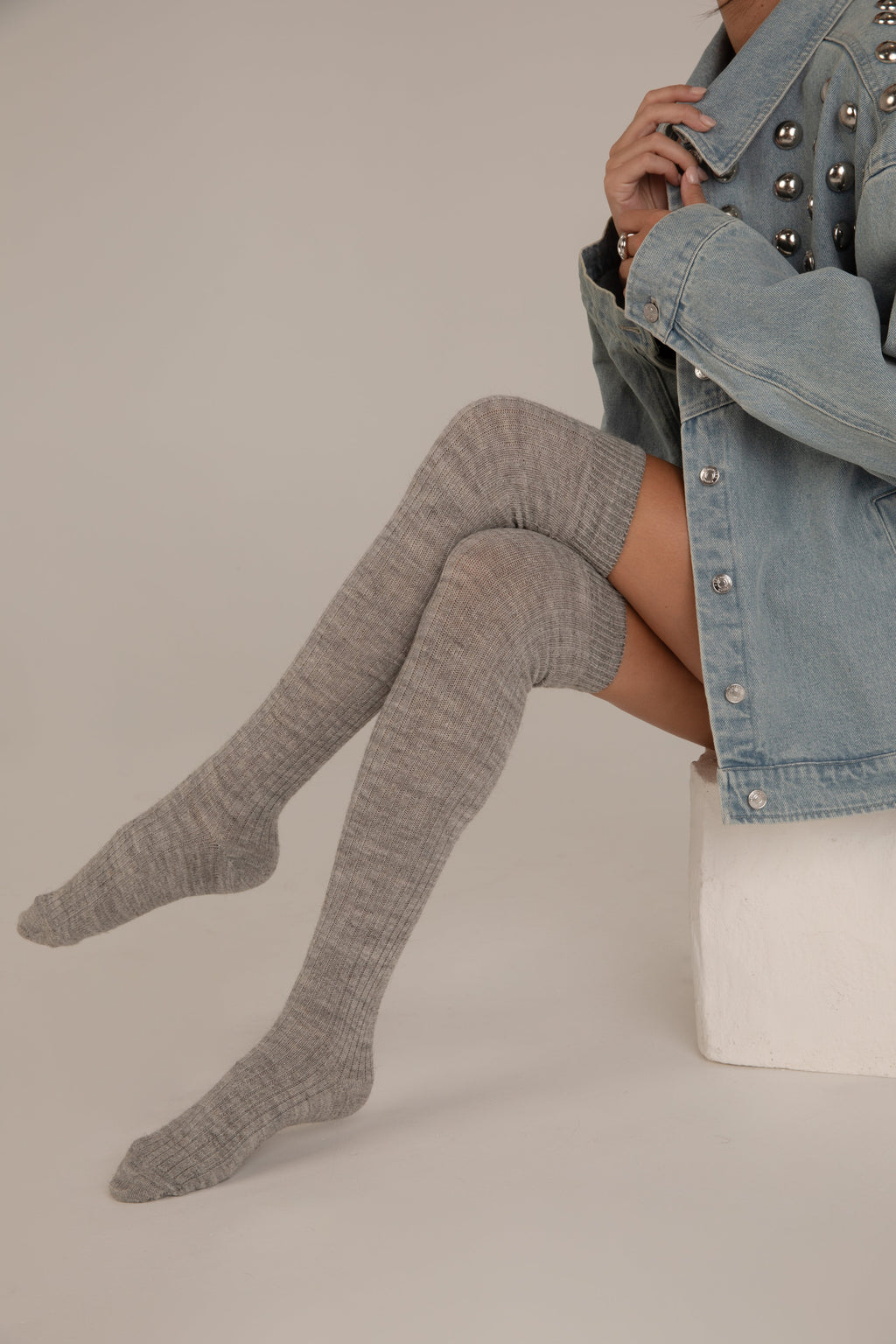 Scaldamuscoli Lana Alpaca - Grigio Perla