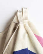 Serviette - Bleu Ciel & Bordeaux