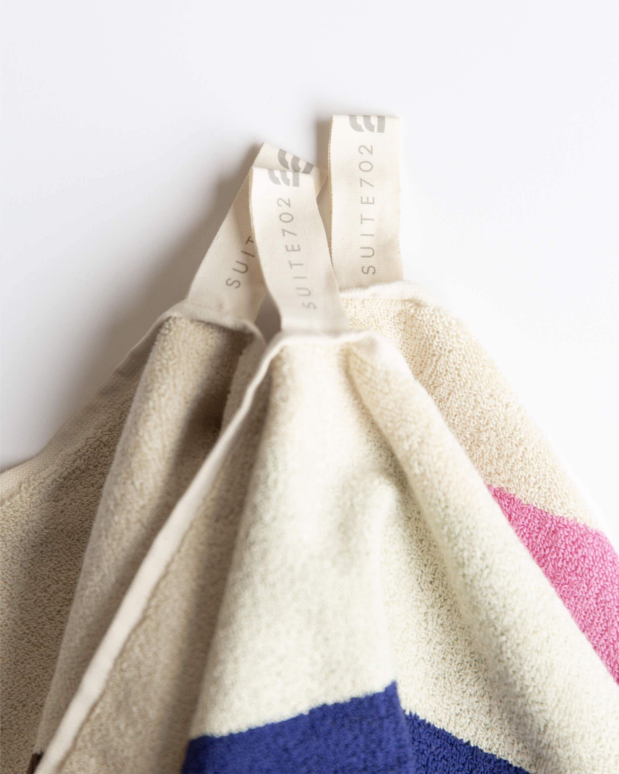Serviette - Bleu Ciel & Bordeaux
