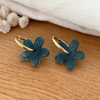 Créoles "Maria" bleu canard acier-Boucles d'oreilles-instants-plaisirs-Instants Plaisirs | Bijoux