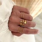 Bague "Glory" Acier
