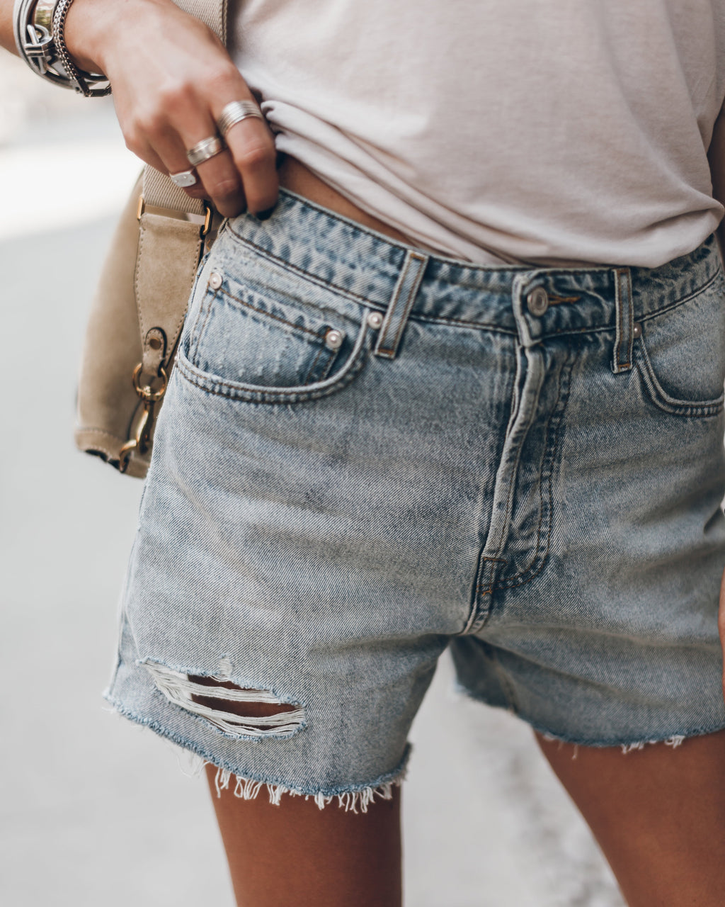 The Blue Denim Short