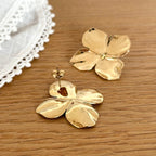 “Flore” steel earrings-Instants-Plaisirs-Instants Plaisirs earrings | Jewelry