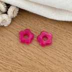 Fleurs "Mini Flora" acétate-Boucles d'oreilles-instants-plaisirs-Fuchsia-Instants Plaisirs | Bijoux