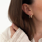 Maxi créoles "Zoé" plaqué or-Boucles d'oreilles-instants-plaisirs-Instants Plaisirs | Bijoux