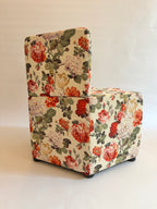 Sillón gráfico floral vintage
