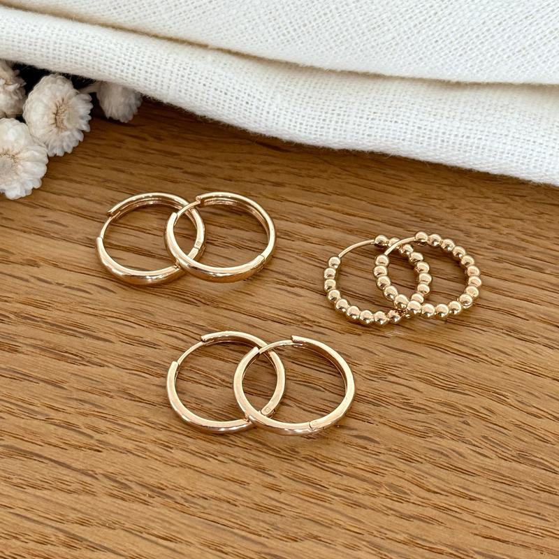 Maxi créoles "Zoé" plaqué or-Boucles d'oreilles-instants-plaisirs-Instants Plaisirs | Bijoux