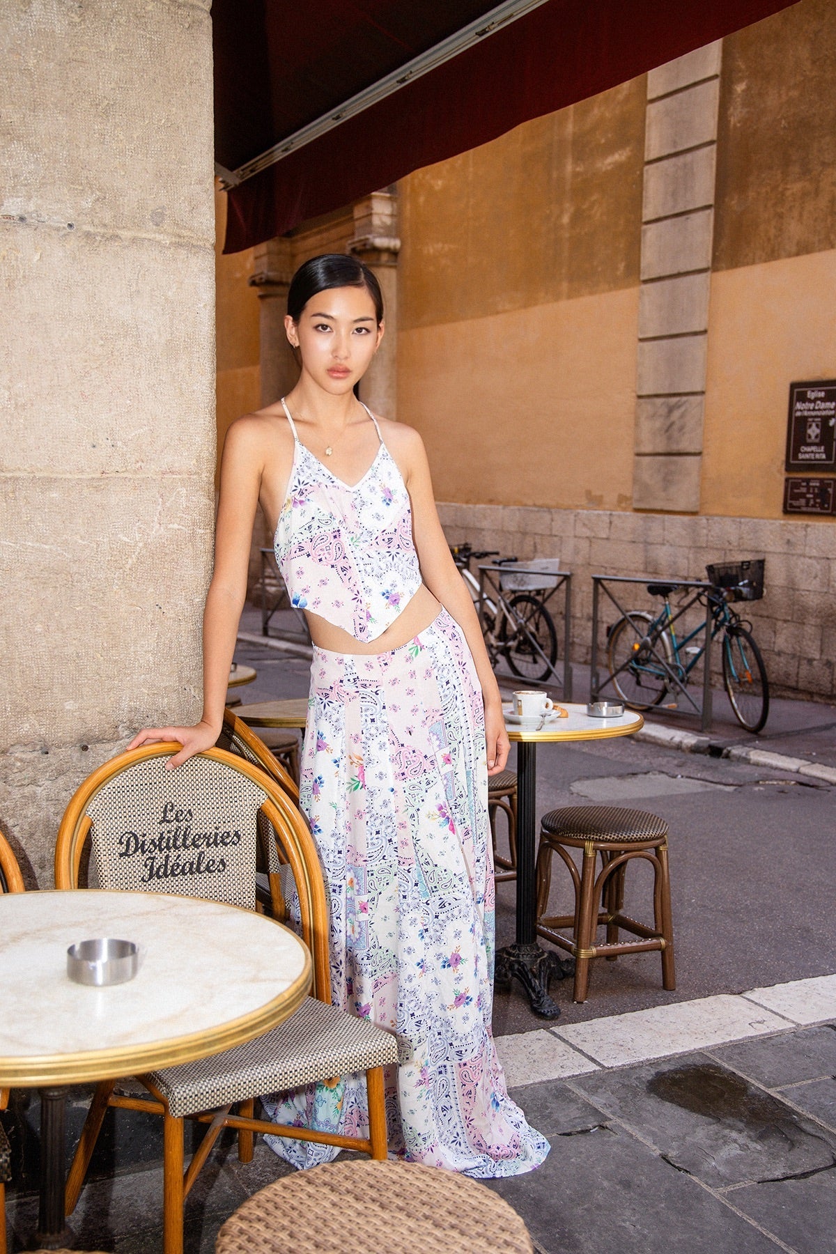 Kendall Top - Paisley Floral Patch