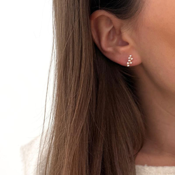 Piercing Oreille "Fila" Plaqué Or