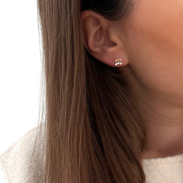 Piercing Oreille "Sao" Plaqué Or