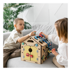 Busy Board Wooden Educational Playhouse – Mini