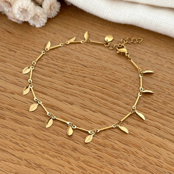 “Aeline” steel ankle chain