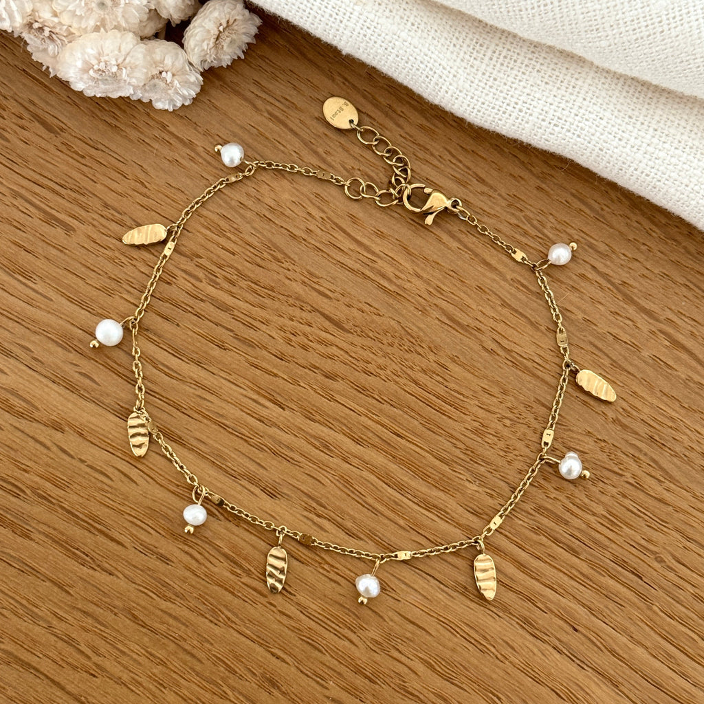 “Isalys” steel ankle chain