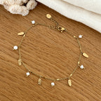“Isalys” steel ankle chain