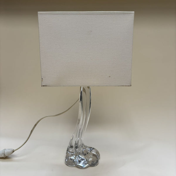 Vintage Glass Bear Paw Lamp Base