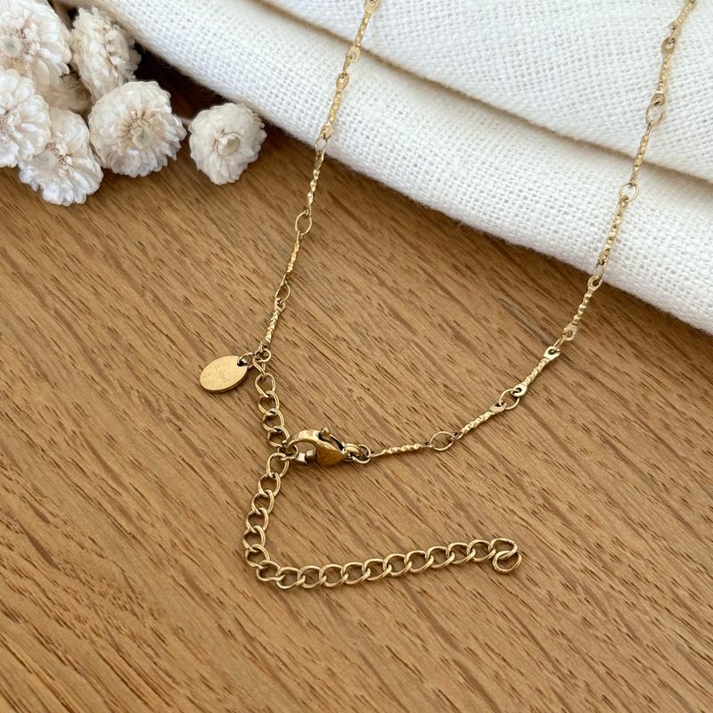 Collar “Tortuga” de acero verde-Collares-Instants Plaisirs • Joyas-Instants Plaisirs | Joyas
