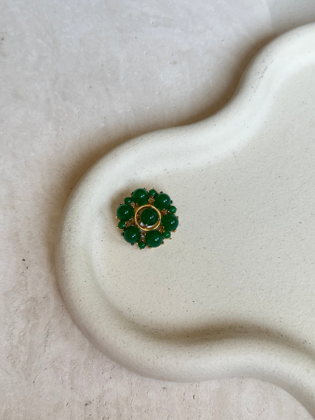 Broche Verte Vintage Sphinx