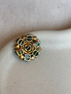 Broche Verte Vintage Sphinx