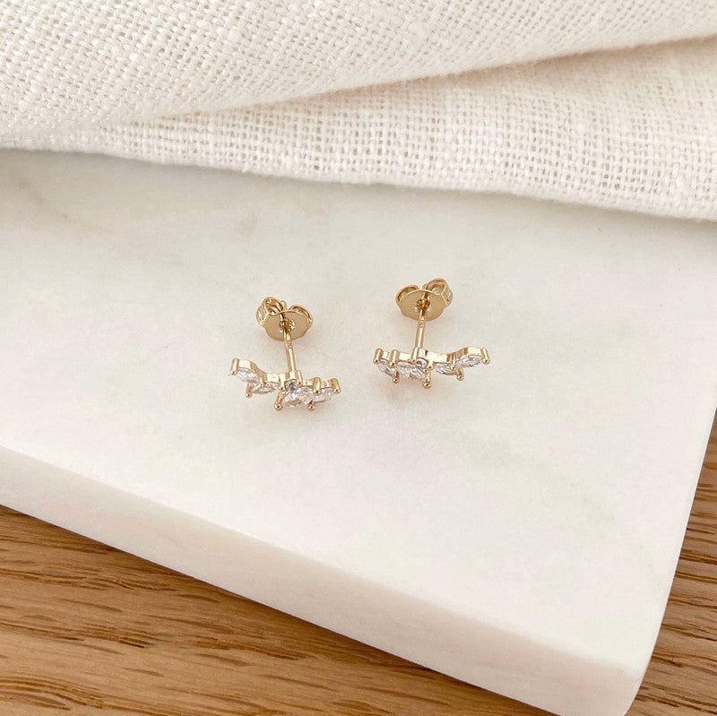 Boucles d'oreilles "Ivy" plaqué or-Boucles d'oreilles-instants-plaisirs-Instants Plaisirs | Bijoux