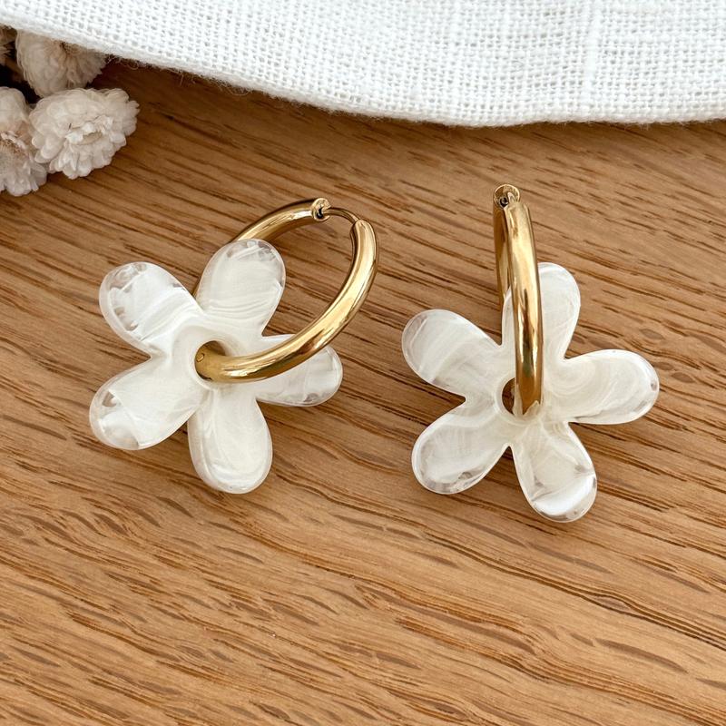 Pendientes aros de acero crudo "Maria"-Pendientes-instants-plaisirs-Instants Plaisirs | Joyas