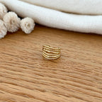 “Olivia” steel ear ring-Earrings-Instants Plaisirs • Jewelry-Instants Plaisirs | Jewelry