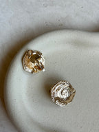 Boucles D’Oreilles Vintage Coquillages Dorés