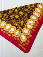 Foulard Christian Dior – Modèle Léopard Et Abeilles