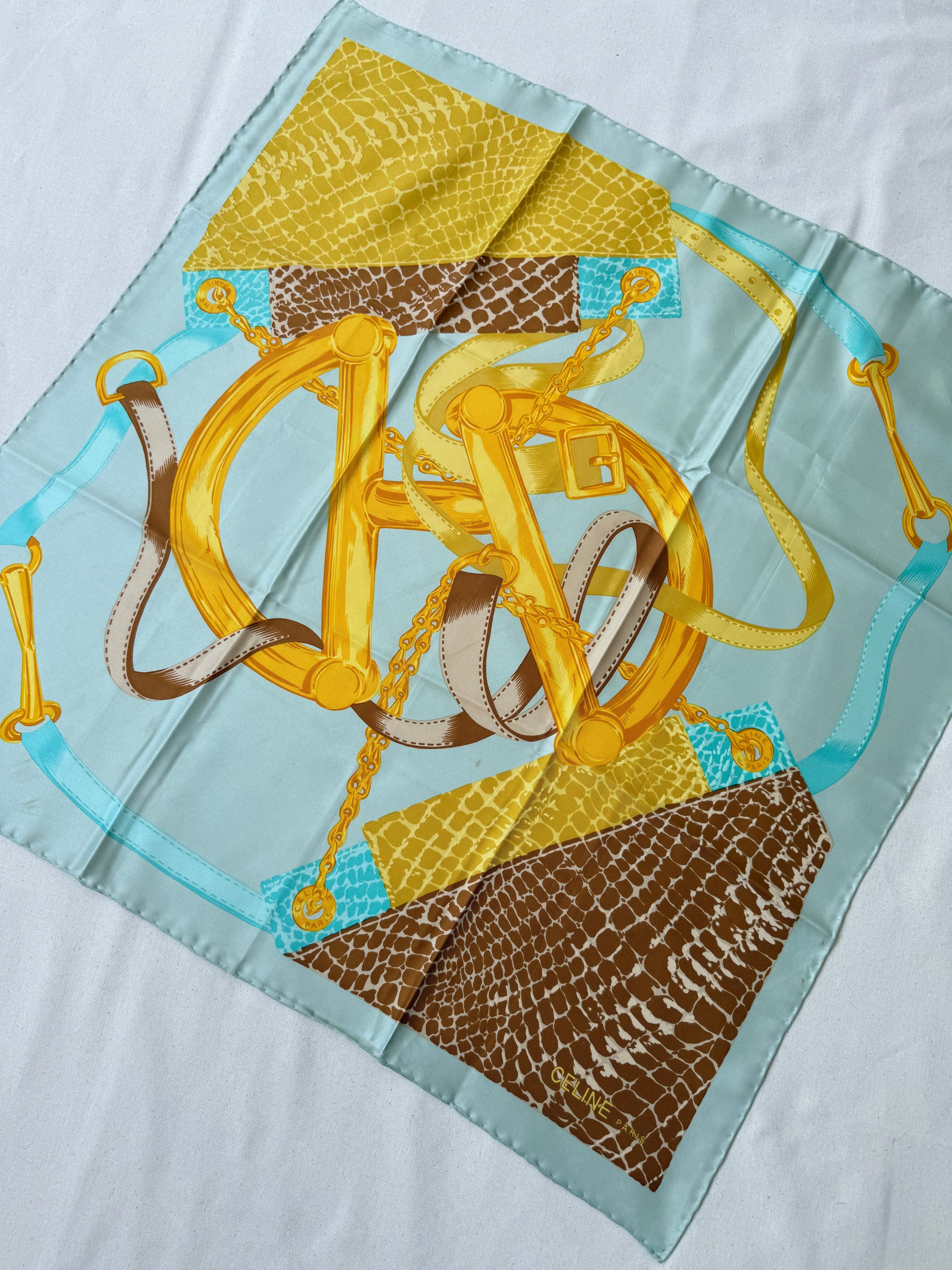Foulard Céline – Modèle Étriers Et Serpent
