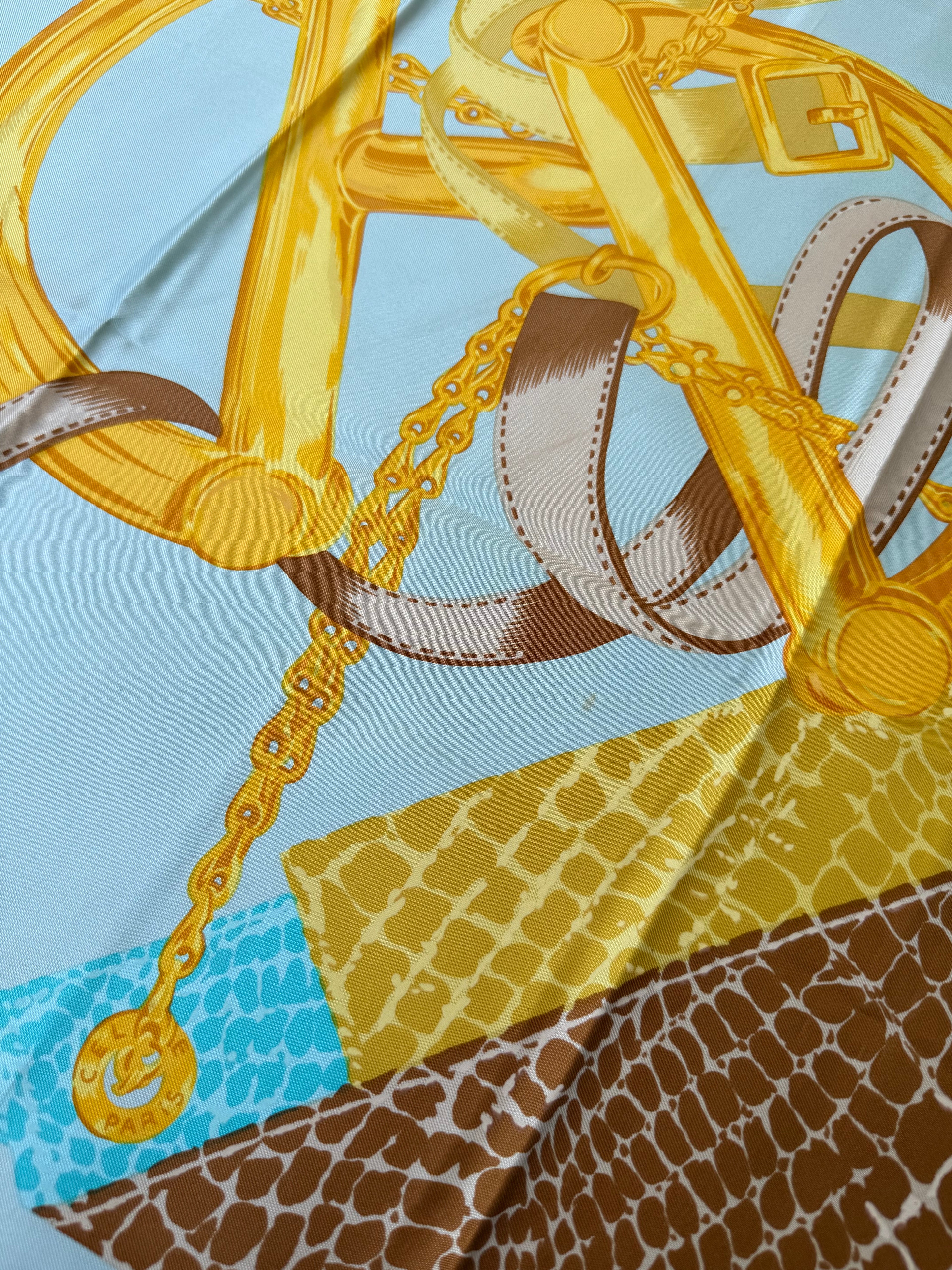 Foulard Céline – Modèle Étriers Et Serpent