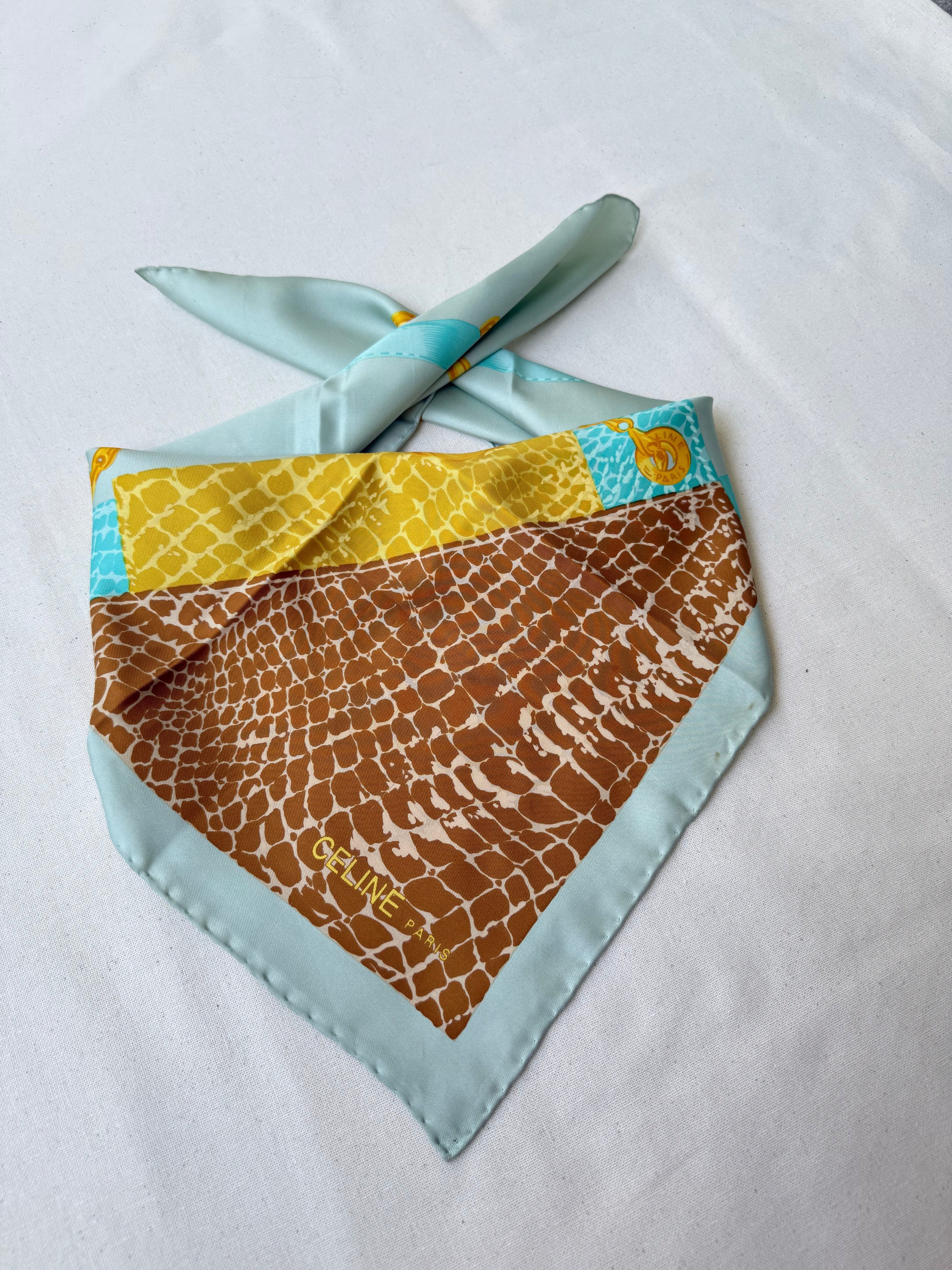 Foulard Céline – Modèle Étriers Et Serpent