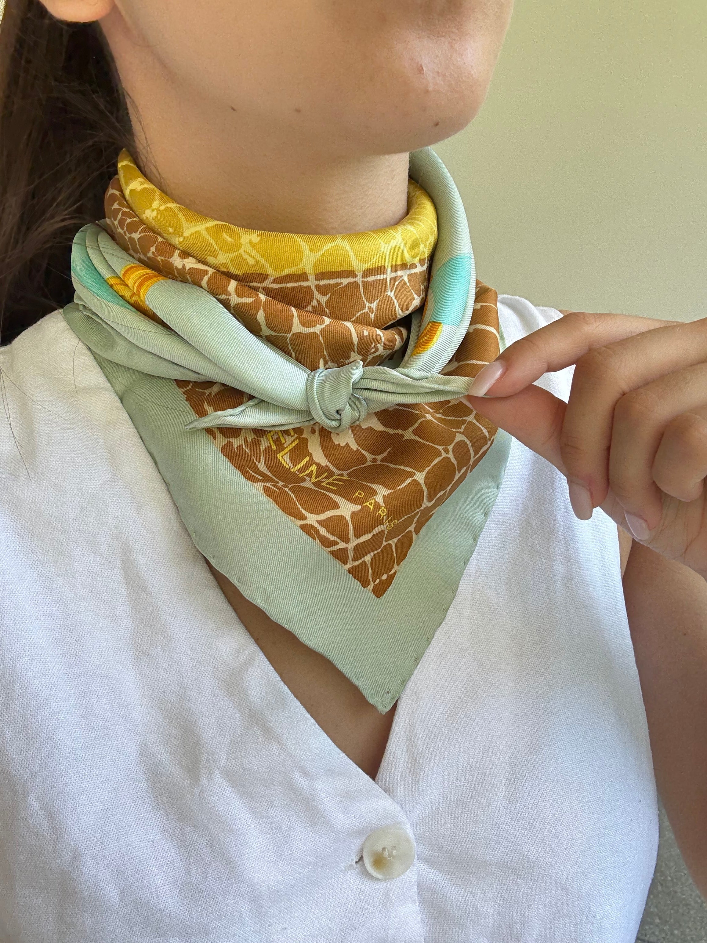 Foulard Céline – Modèle Étriers Et Serpent