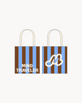 Tote bag Mind Traveler Bleu y Marron