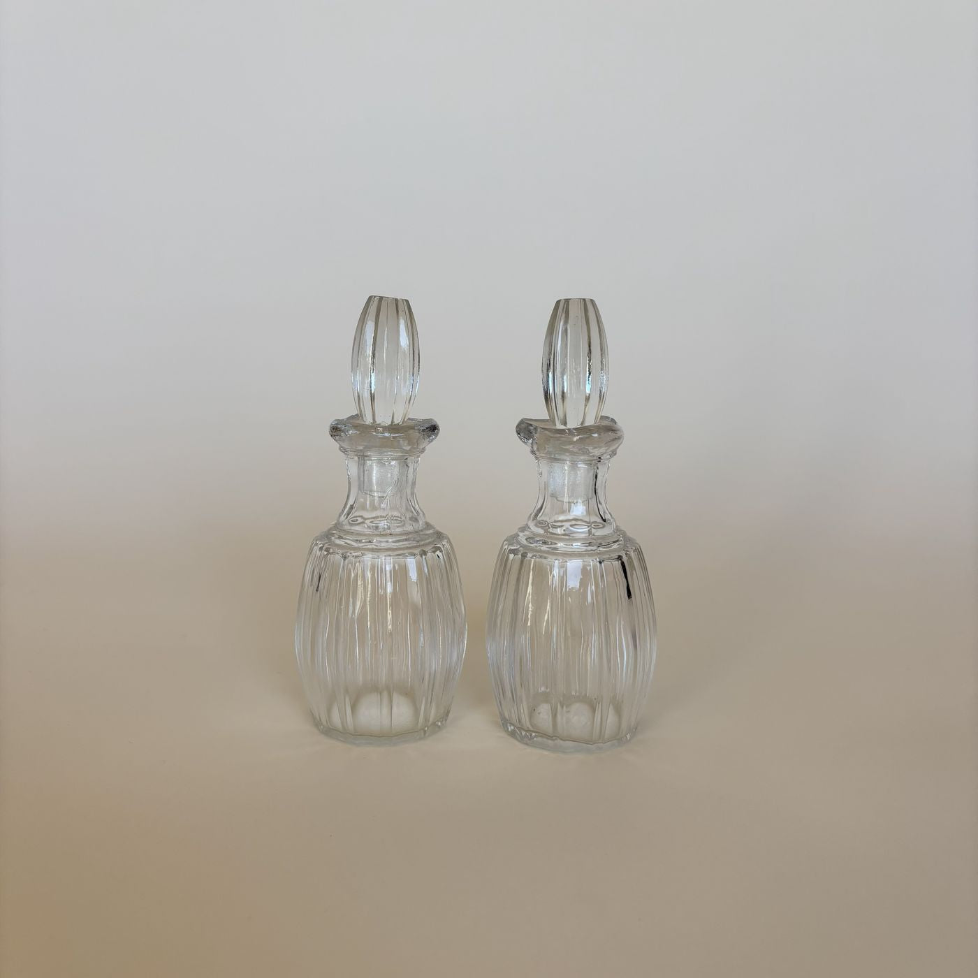 Par De Frascos De Cristal