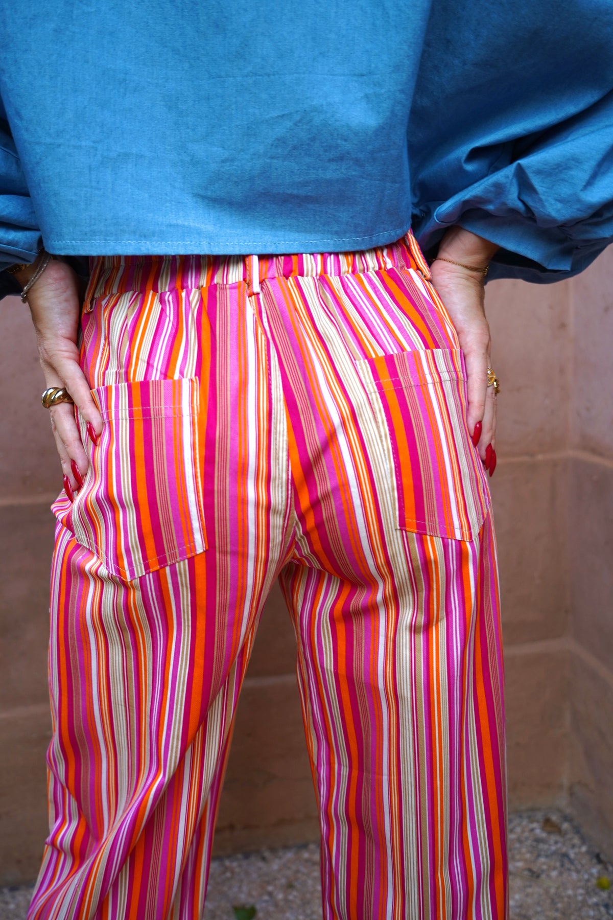 Pantalon Riad Rouge
