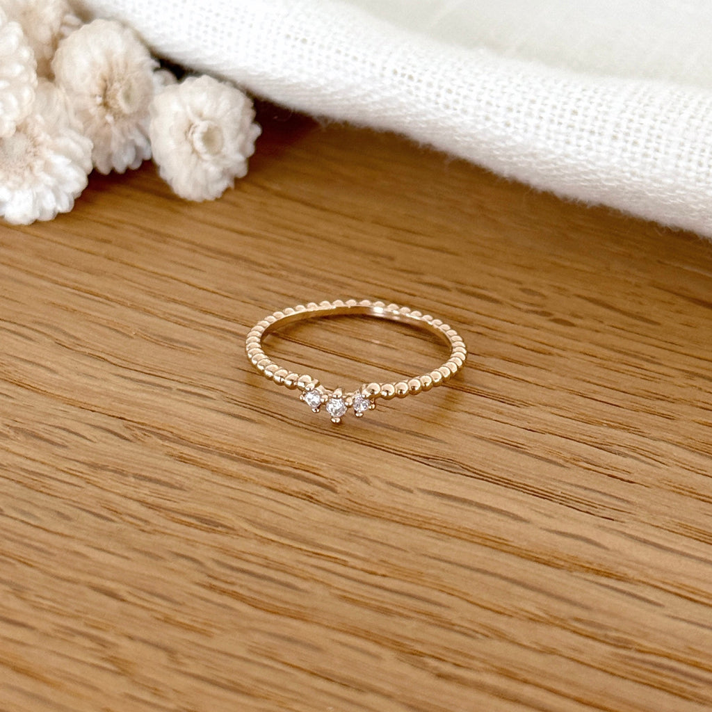 Bague "Eve" Plaqué Or