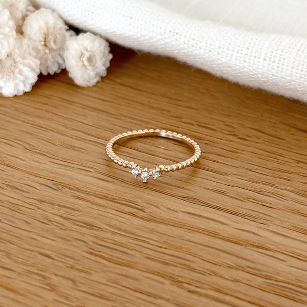 Bague "Eve" Plaqué Or