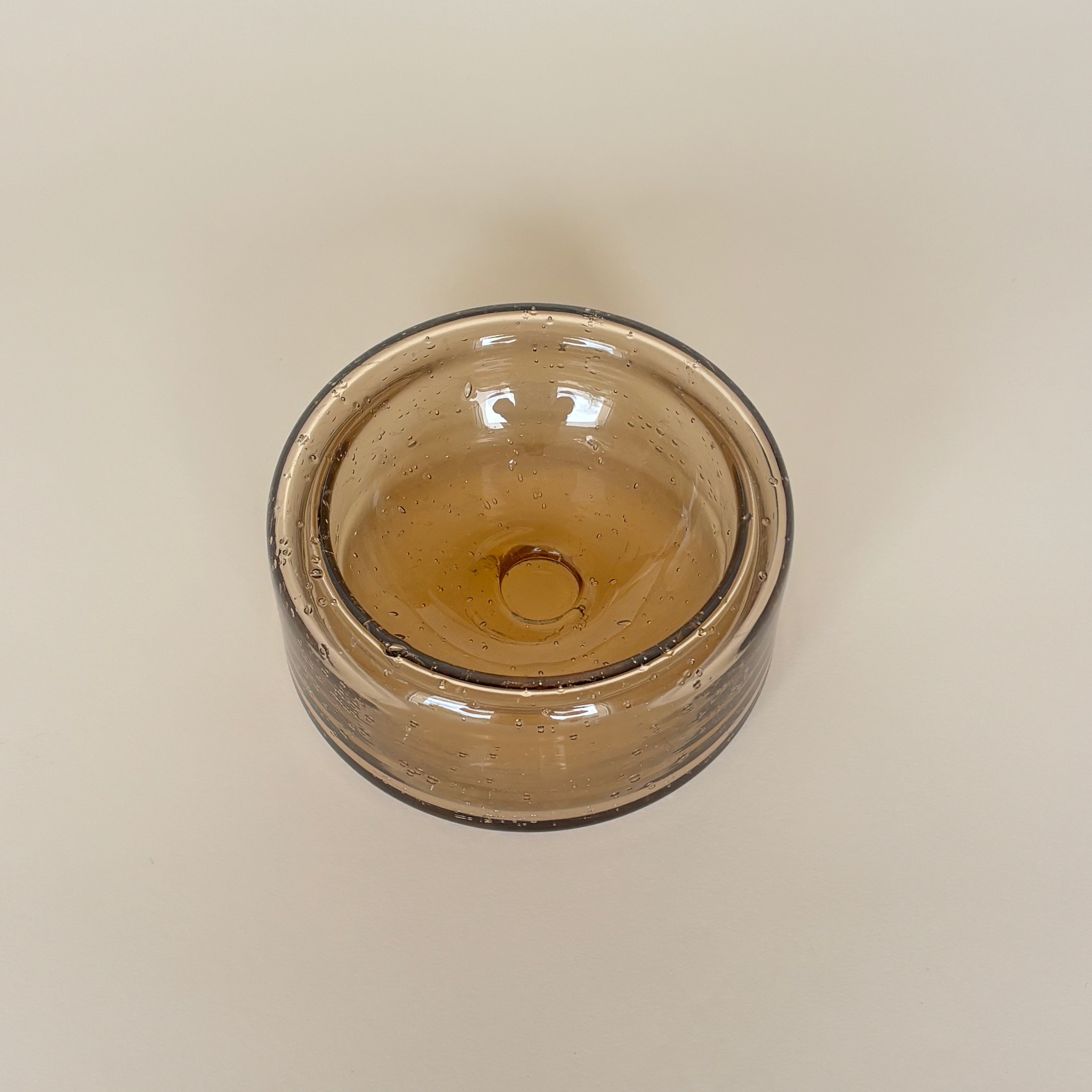 Vaciabolsillos De Cristal Marrón