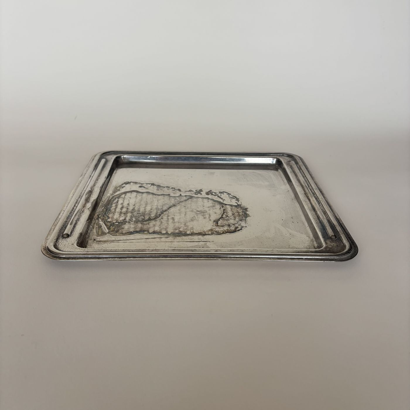 Bandeja Metal Plateado