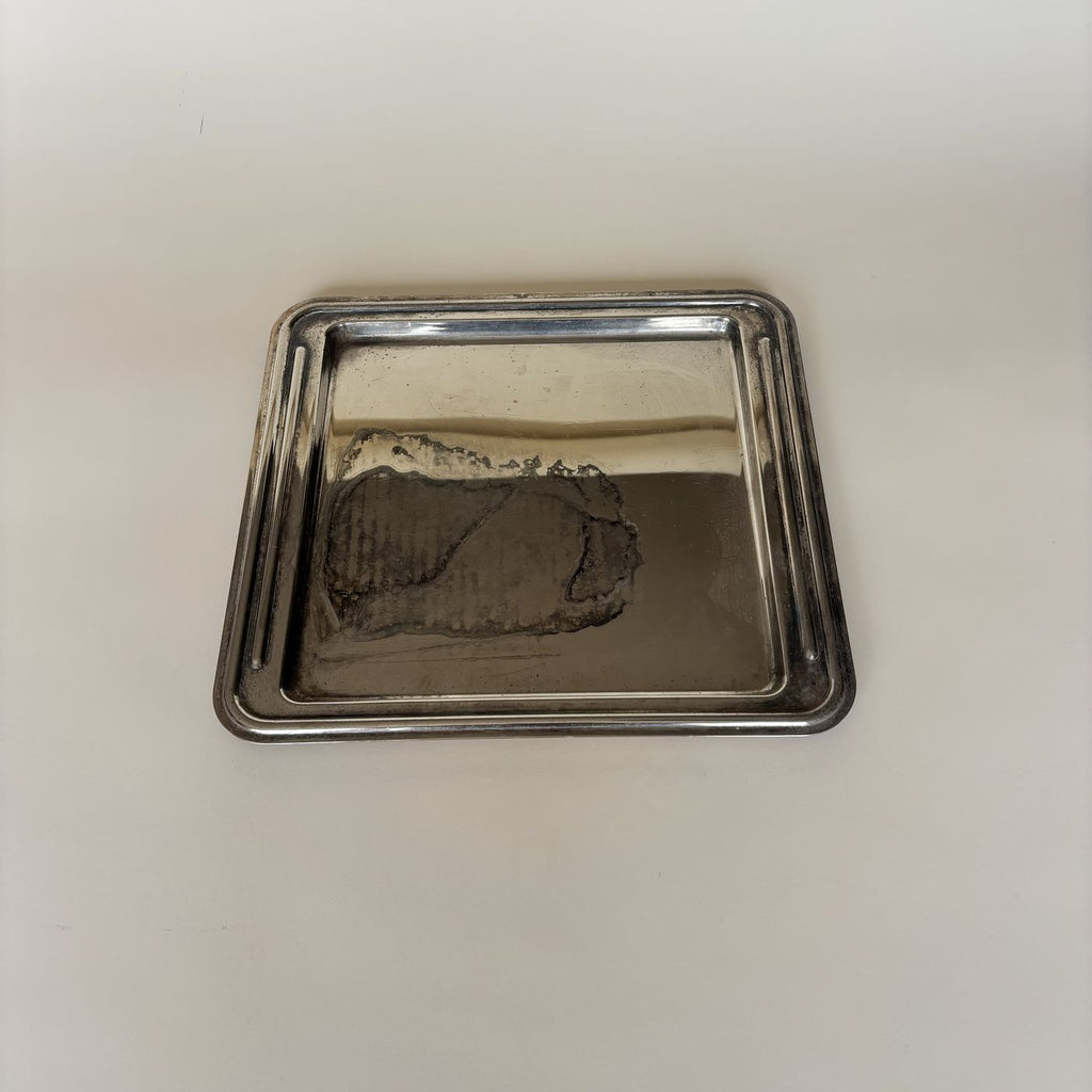 Bandeja Metal Plateado