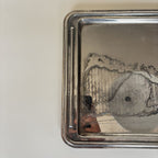 Bandeja Metal Plateado