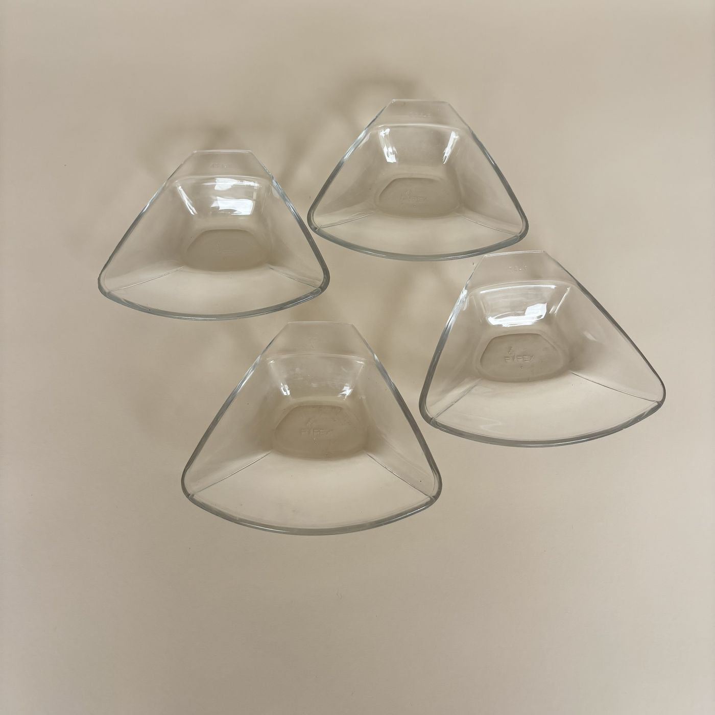 4 Coupelles Pyrex