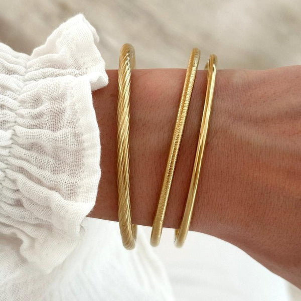 “Eden” steel bangles-Bracelets-instants-pleasure-Instants Plaisirs | Jewelry