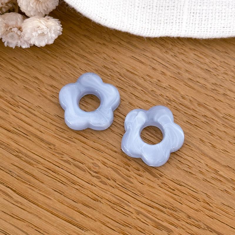 “Flora” acetate flowers-Earrings-instants-plaisirs-Sky blue-Instants Plaisirs | Jewelry