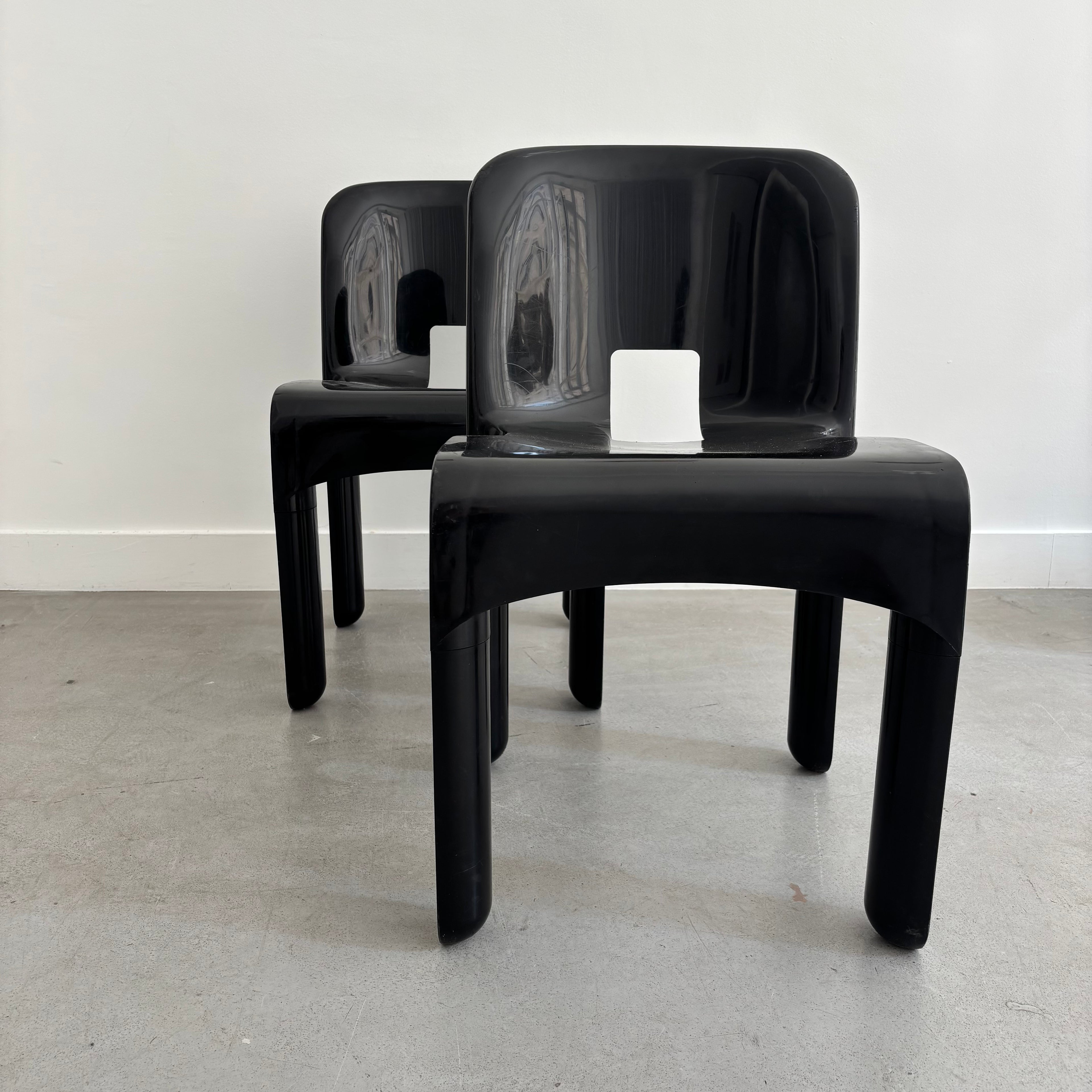 Pareja de Sillas Universale de Joe Colombo para Kartell, Años 70