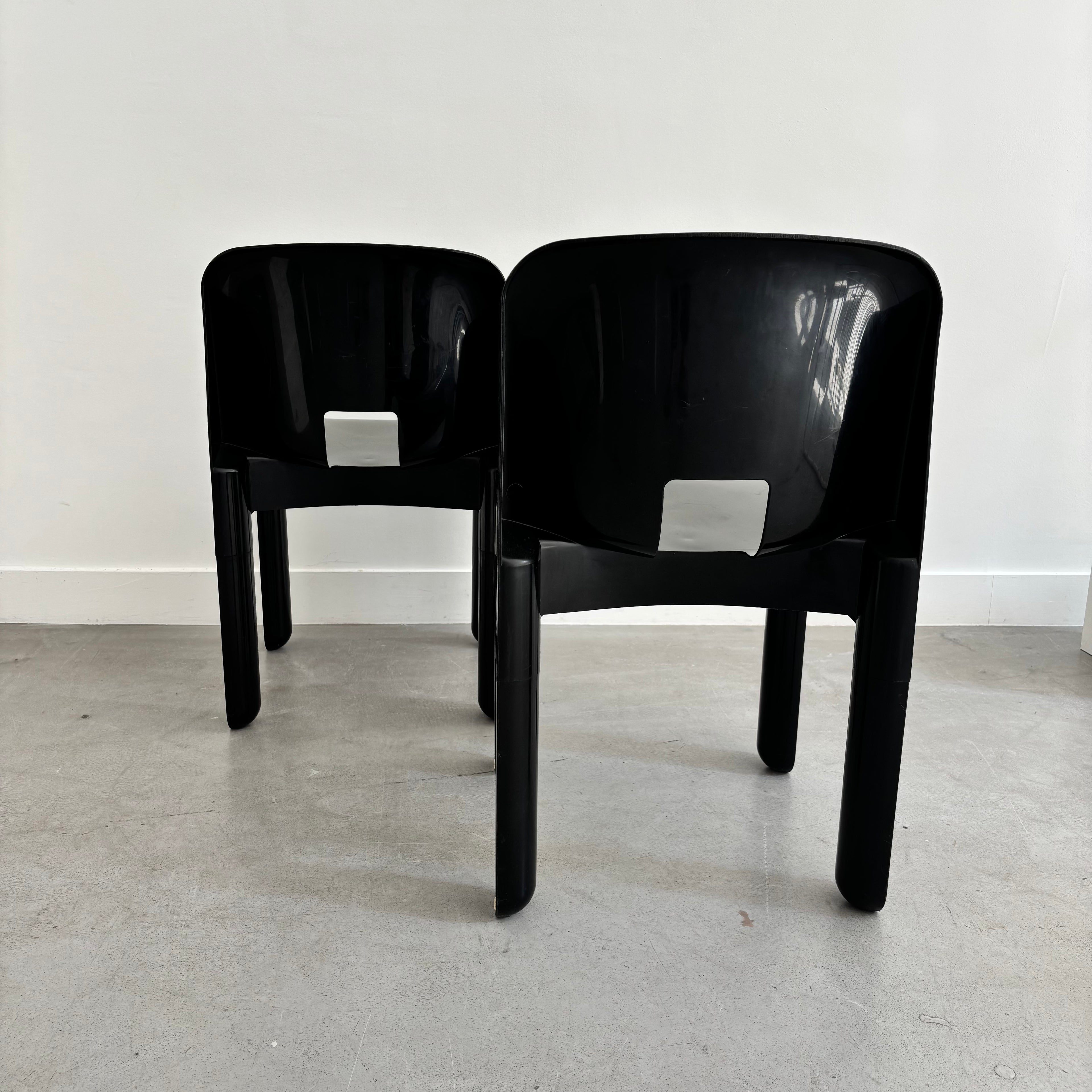 Pareja de Sillas Universale de Joe Colombo para Kartell, Años 70