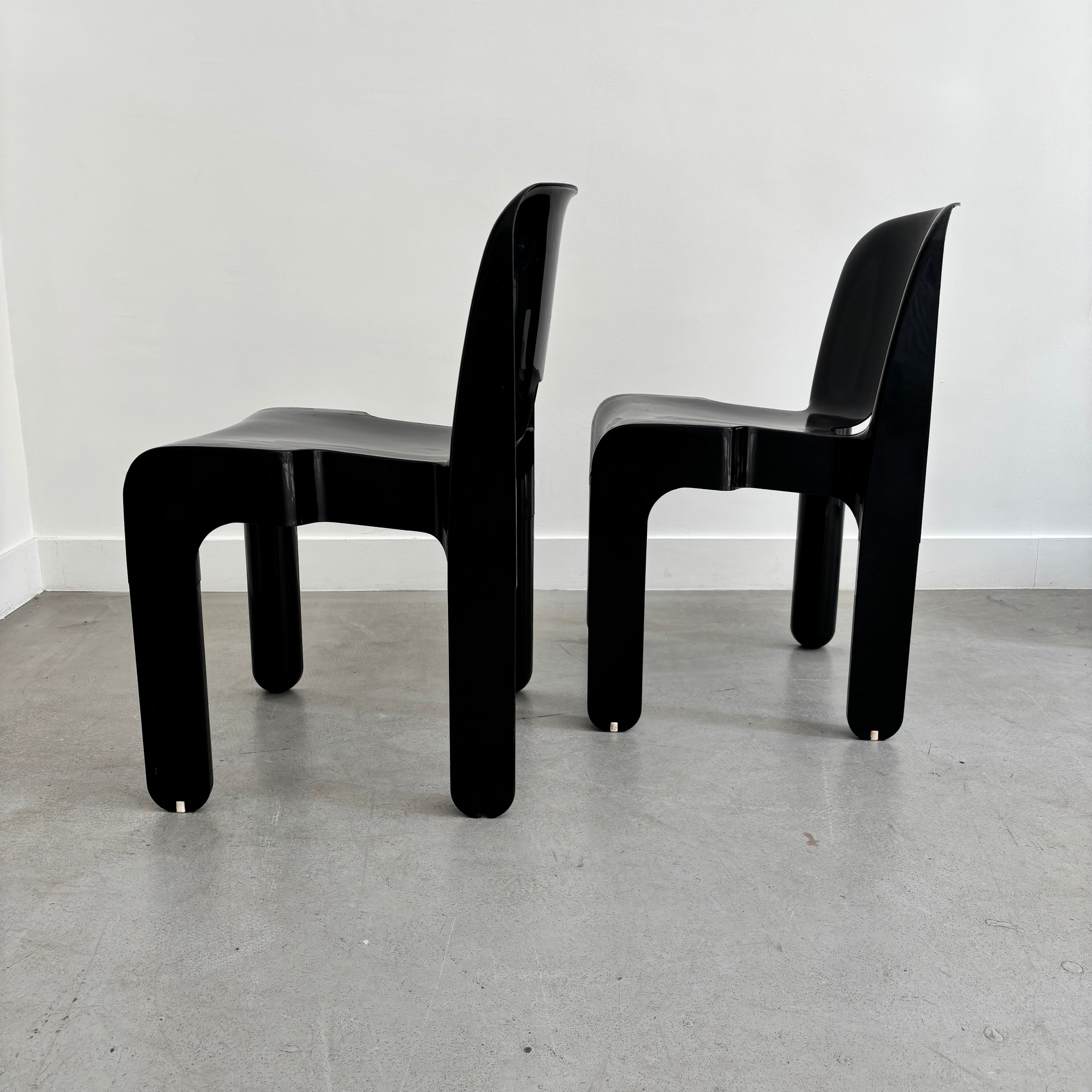 Pareja de Sillas Universale de Joe Colombo para Kartell, Años 70