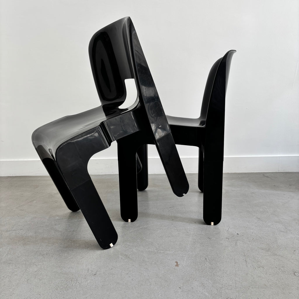 Pareja de Sillas Universale de Joe Colombo para Kartell, Años 70